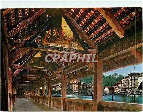 Cartes postales moderne Kapellbrucke luzern schweiz