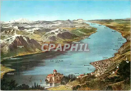 Cartes postales moderne Lac Leman