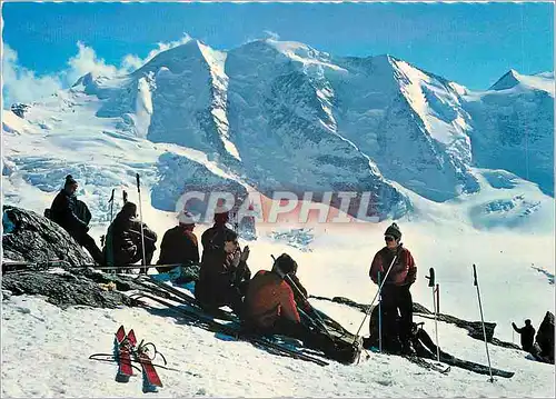 Moderne Karte 1032 diavolezza 2977 m u m gegen piz palu