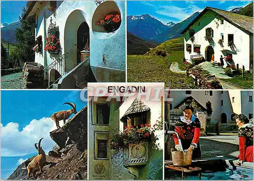 Moderne Karte Engadin