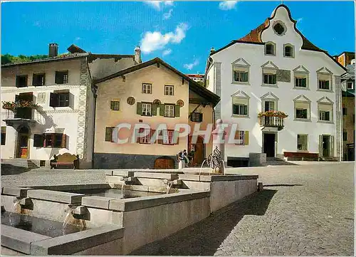 Moderne Karte Scuol tarasp vulpera 1250 m  suisse