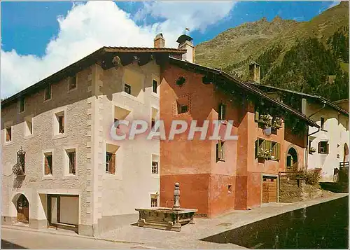 Cartes postales moderne Dorfpartie in pontresina