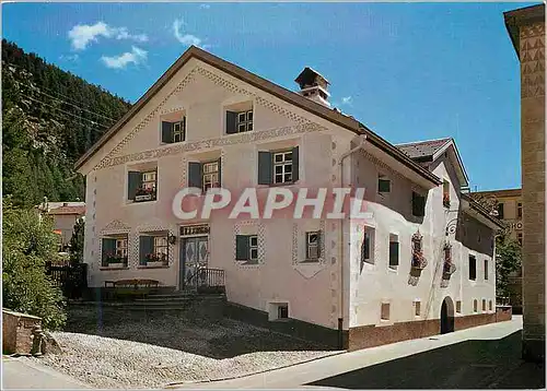 Moderne Karte Engadiner haus in pontresina