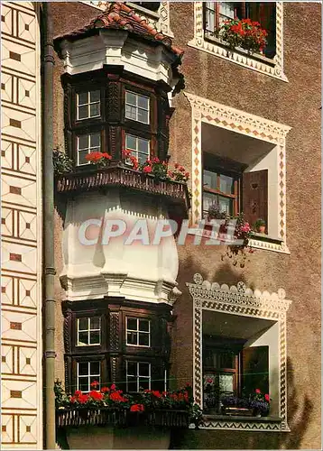 Cartes postales moderne Erker in pontresina