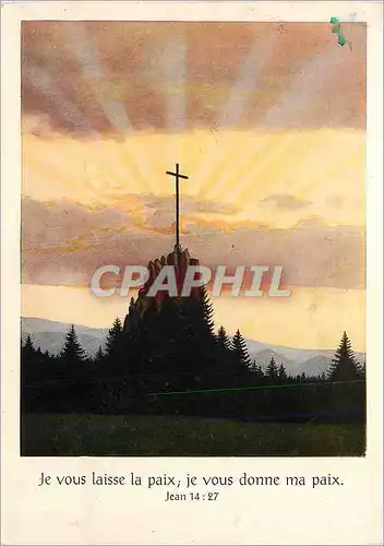 Cartes postales moderne Je vous laisse la paix je vous donne ma paix jean 14 27