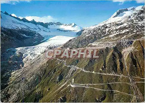 Cartes postales moderne Col de la Furka et Glacier du Rhone