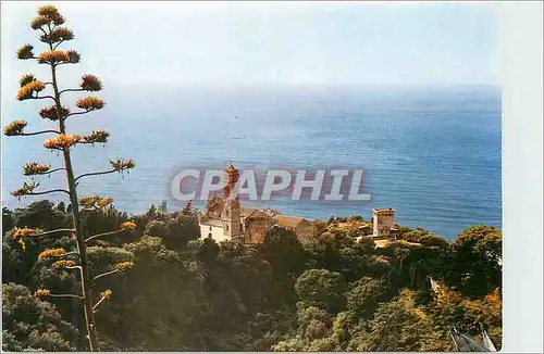 Cartes postales moderne Cap Corse Pino L Eglise et deux de ses tours au bord de la mer