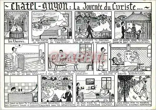 Cartes postales moderne Chatel Guyon La journee du curiste