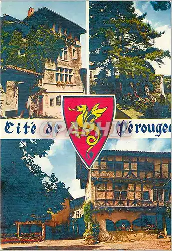 Ansichtskarte AK Cite de Perouges Ostellerie du Dieux Perouges Ain Monument historique du xiii siecle San Manoir