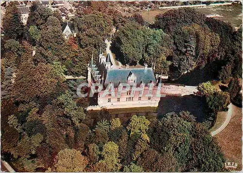 Cartes postales Azay Le Rideau Le Chateau vue aerienne