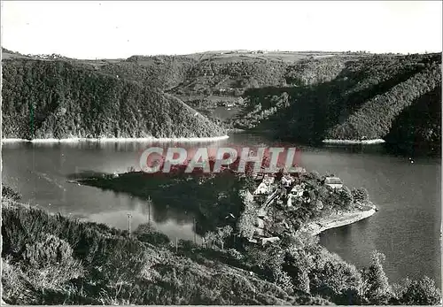 Cartes postales La Haute Auvergne Presqu Ile de Laussac sur le lac au barrage de Sarrans