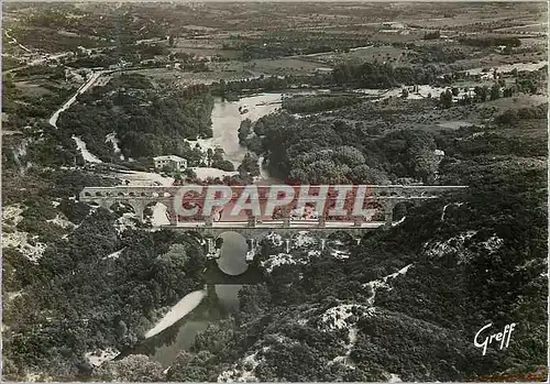 Moderne Karte En Languedoc Pont du Gard Vue aerienne Ensemble du Pont Romain