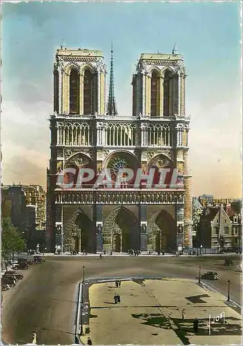 Cartes postales moderne Paris En Flanant Notre Dame et place du Parvis