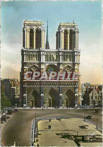 Moderne Karte Paris En Flanant Notre Dame et place du Parvis