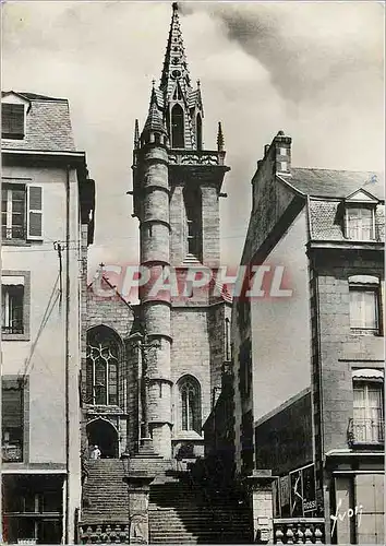 Moderne Karte Morlaix Finistere L Eglise St Melaine