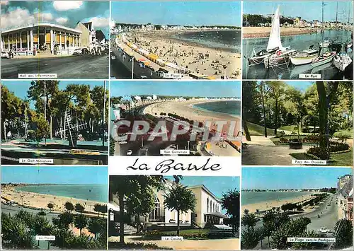 Cartes postales moderne La Baule Hall des informations La plage Le port Parc de Dryades Le casino