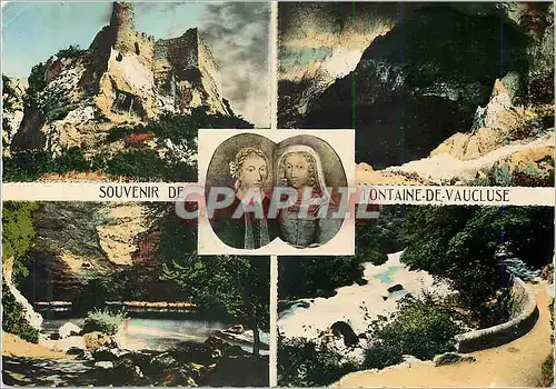 Cartes postales moderne Souvenir de Fontaine de Vaucluse Vaucluse Le Chateau de Laure et Petrorque