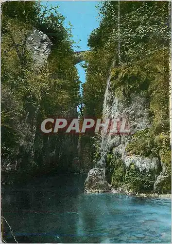 Cartes postales moderne Paysage du Jura Le Pont sur la Langouette aux Planches en Montagne