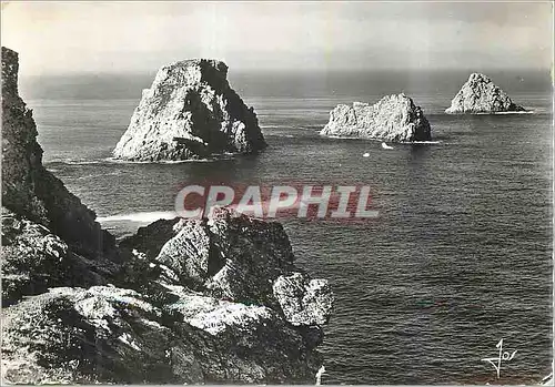 Cartes postales moderne Bretagne Pointe de Penhir Camaret Les Tas de Pois Pen Glaz tete verte