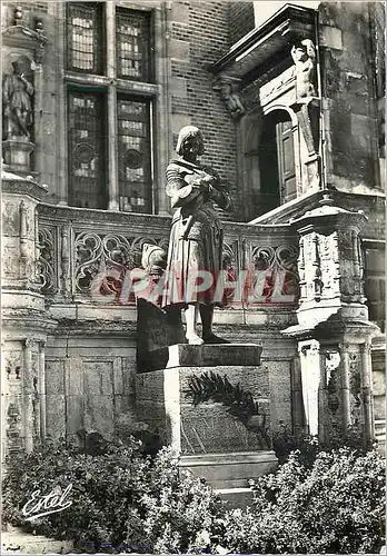 Moderne Karte Orleans Cour de l Hotel de Ville Statue de Jeanne d Arc par la Princesse Marie d Orleans