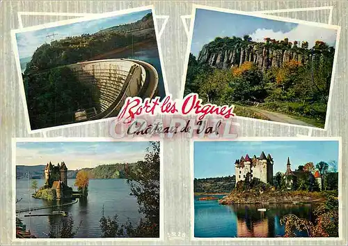Cartes postales moderne Bort et ses Environs Le Barrage Les orques basiliques Chateau de Val