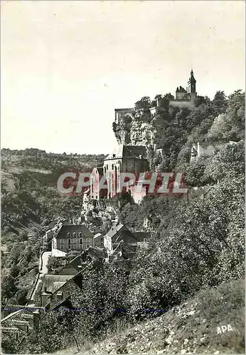 Moderne Karte Rocamadour Vue generale Est Coll J C Pradelle