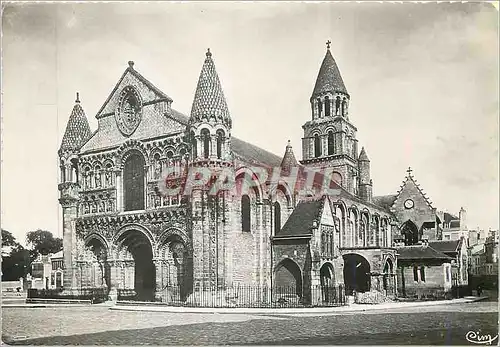 Moderne Karte Poitiers Vienne Eglise Notre Dame