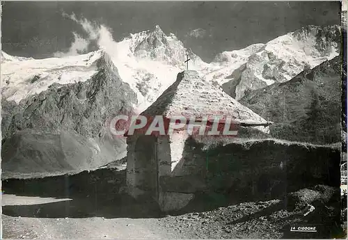 Cartes postales moderne La Grave Hautes Alpes Chapelle Ste Anne des Portes du Chazelet Pic de la Meije