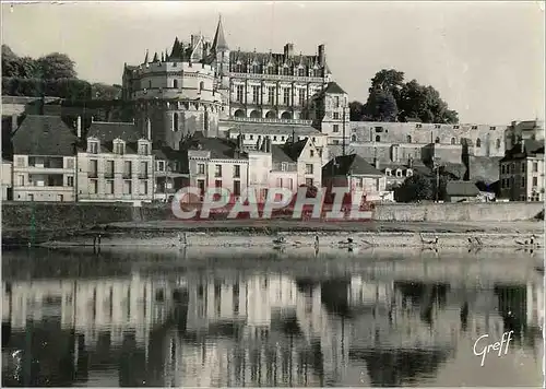 Moderne Karte Les Chateaux de la Loire Amboise I et L Vue generale du Chateau