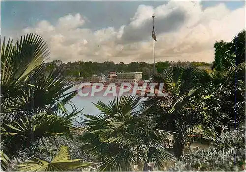 Moderne Karte Perros Guirec Cotes du Nord La Plage