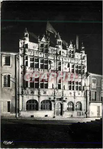 Cartes postales moderne Paray le Monial La Mairie Illuminee