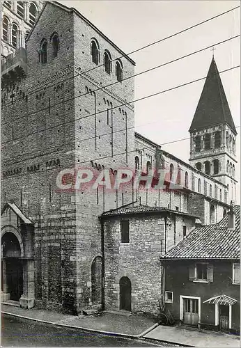 Cartes postales moderne Tournus Saone et Loire France Eglise abbatiale Saint Philbert xi xii s Facade