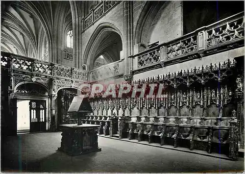 Cartes postales moderne Bourg en Bresse Ain Eglise de Brou debut  Les Stalles Cote Nord