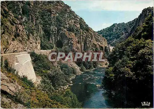 Moderne Karte Gorges de la Sioule L entree du tunnel