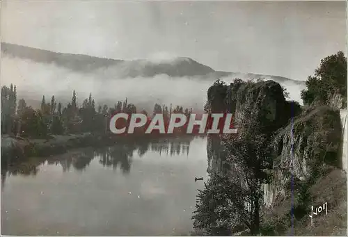 Moderne Karte Souillac Lot Aux environs de la ville vue tres pittoresque sur la Dordogne et sa vallee