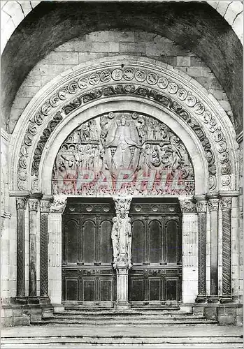Cartes postales moderne Cathedrale d Autun Portal