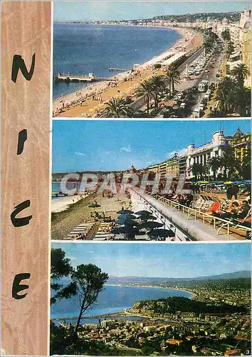 Cartes postales moderne La Cote d Azur Nice La Promenade des Anglais et la Plage Vue generale