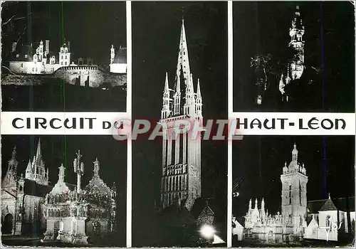 Cartes postales moderne Bretagne Circuit Lumineux du Haut Leon Les ensembles de Guimiliau St Thegonnec Roscolf le Kreisk