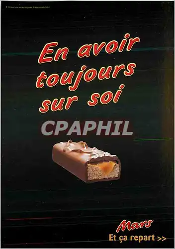 Cartes postales moderne En avoir toujours sur soi Mars et ca repart Mars et ca repart