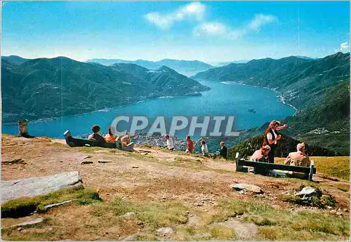 Cartes postales moderne Lago Maggiore Cardada Cimetta Veduta generale
