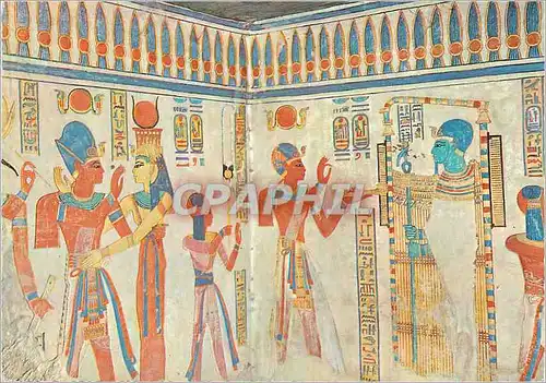 Cartes postales moderne Luxor Queens Valley Mural Painting in the Tomb of Amen her Khopsef