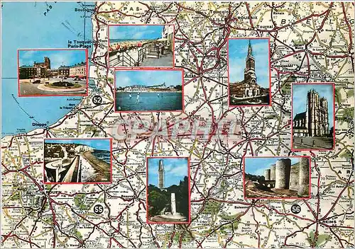 Cartes postales moderne La Somme Abbeville Fort Mahon Le Crotoy Albert