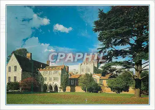 Moderne Karte J Arthur Dixon The 900 year old Winchester Cathedral from the Cathedral Close Hampshire