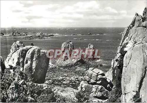 Moderne Karte Plougrescant C du N Le Roudour