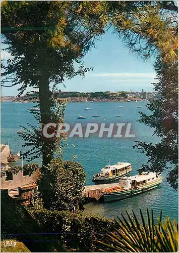 Cartes postales moderne Dinard Cote d Emeraude La baie du Prieure et la cale des Vedettes Vertes Bateaux