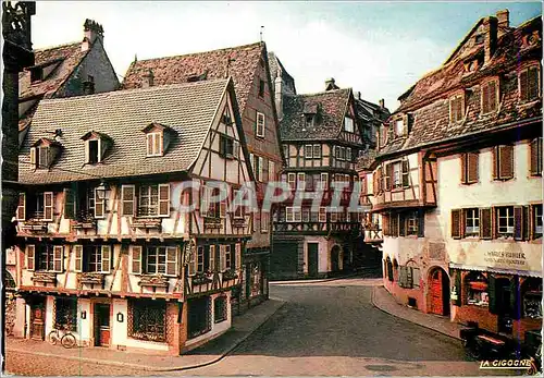 Moderne Karte L Alsace Pittoresque Colmar Rue des Marchands