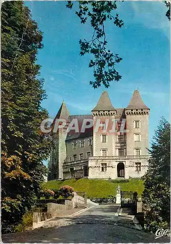 Moderne Karte Pau Le Chateau Vue prise de la Basse Plante