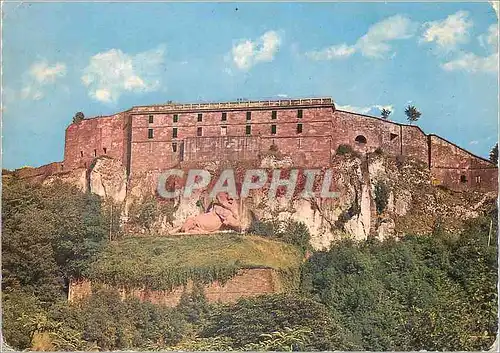 Moderne Karte Belfort Territoire de Le Lion Haut Oeuvre de Barthodi et le Chateau