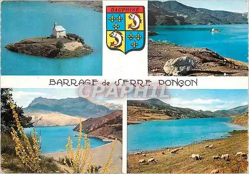 Cartes postales moderne Haute Vallee de La Durance Lac et Barrage de Serre Poncon