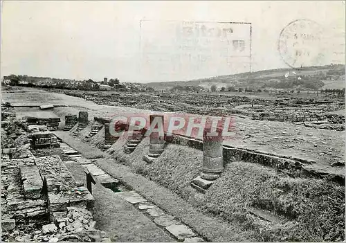 Cartes postales moderne Corbridge Roman Site Corstopitum Northumberland Colonnade and street south of granaries from nor